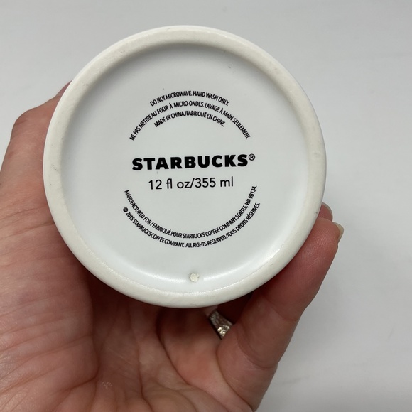 Starbucks 2015 Red Lips Kiss Valentines Travel Tumbler with Lid - Picture 5 of 9